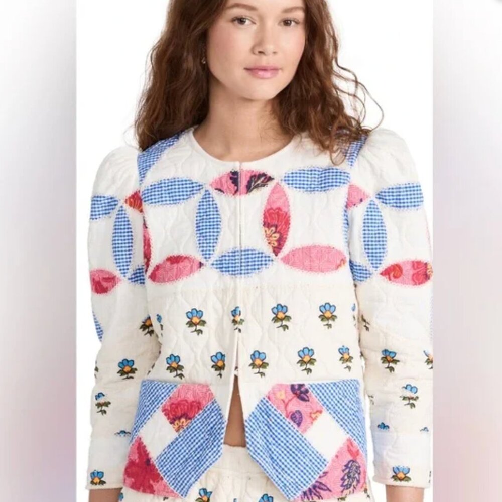 NWT Rhode Sabrina Jacket prisca patchwork NWT - image 1